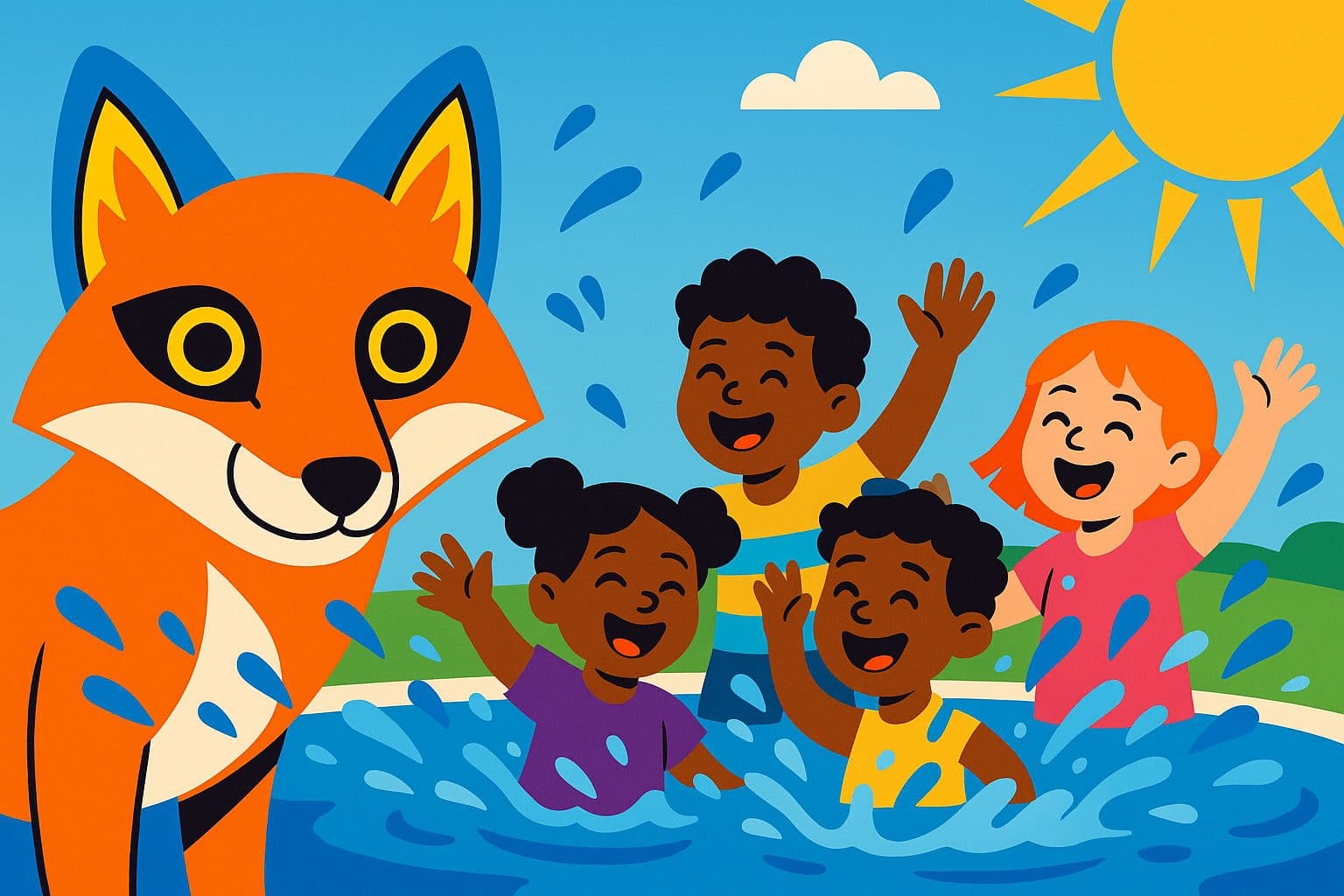 Splash time at Forbesy Camps